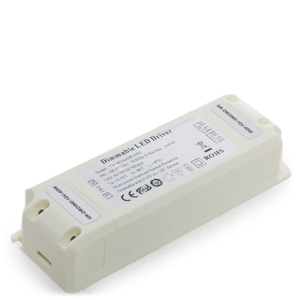 Driver CM-40VAaDR Pot.40W V Out 50-76VDC 600 mA Clase II 0-10V [GR-DRDIM0-10V-40W]