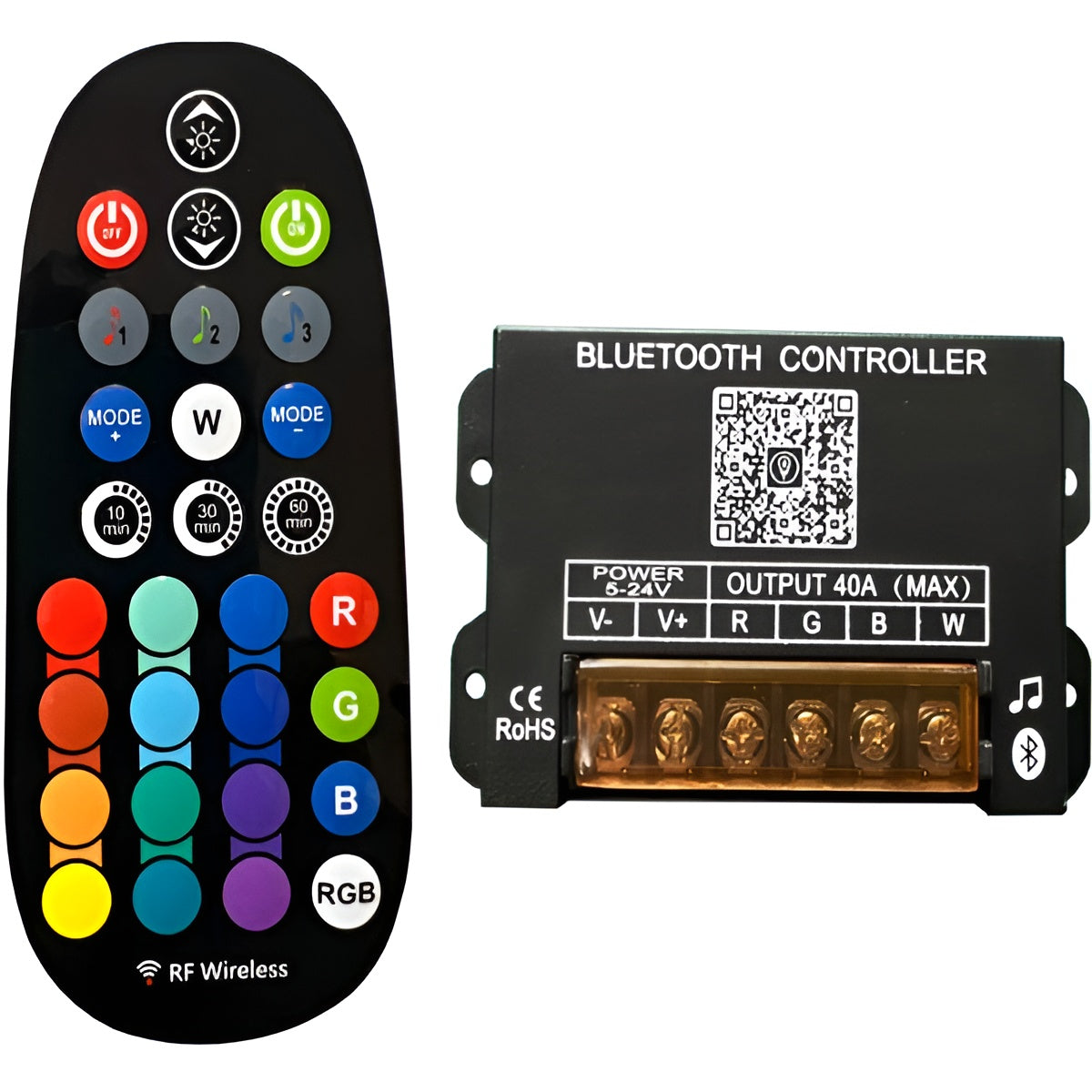 Controlador LED Musical Bluetooth App RF 29 Teclas [HLP-YS-BLE-RGBW]