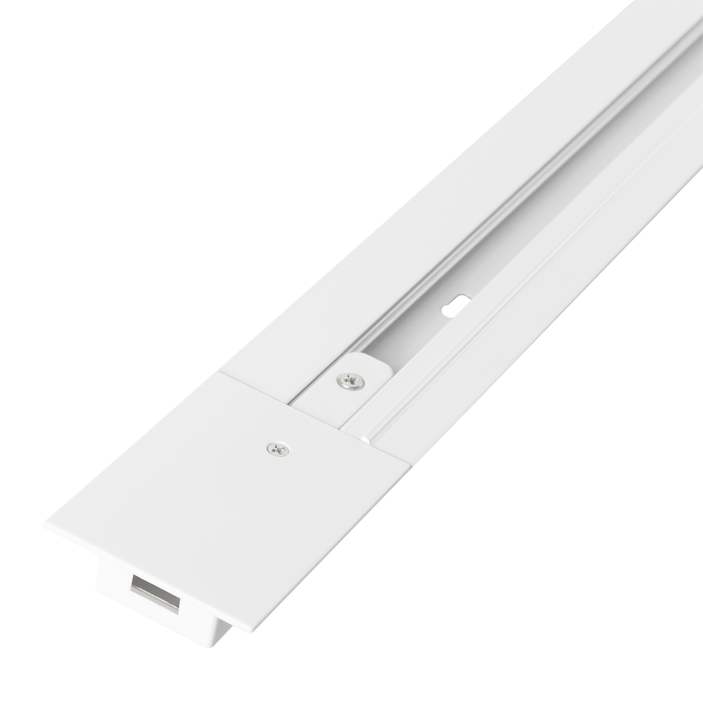 Carril Monofásico Empotrable para Focos LED 2M Blanco [HO-218000CARRIL-2M-EM]