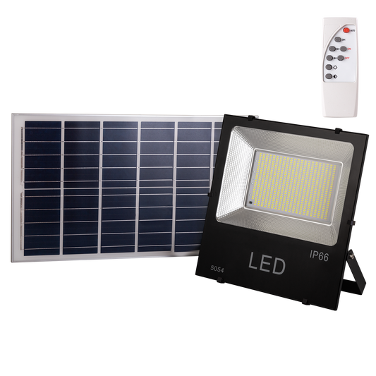 Foco Proyector LED 200W 20.000Lm 6000ºK Solar Sensor 200W + Control Remoto Panel 6V/30W 40.000H  [HO-626006-CW]
