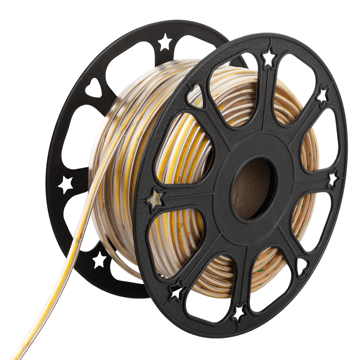 Tira de Leds COB Autorectificada 220VAC 10W/m IP65 - 50 Metros Cinta 3M Blanco Cálido 3000K