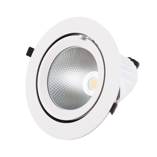 Foco Downlight LED 40W 6000Lm 2700ºK Circular Orientable 40.000H [HO-COB-C-OR-40W-WW]