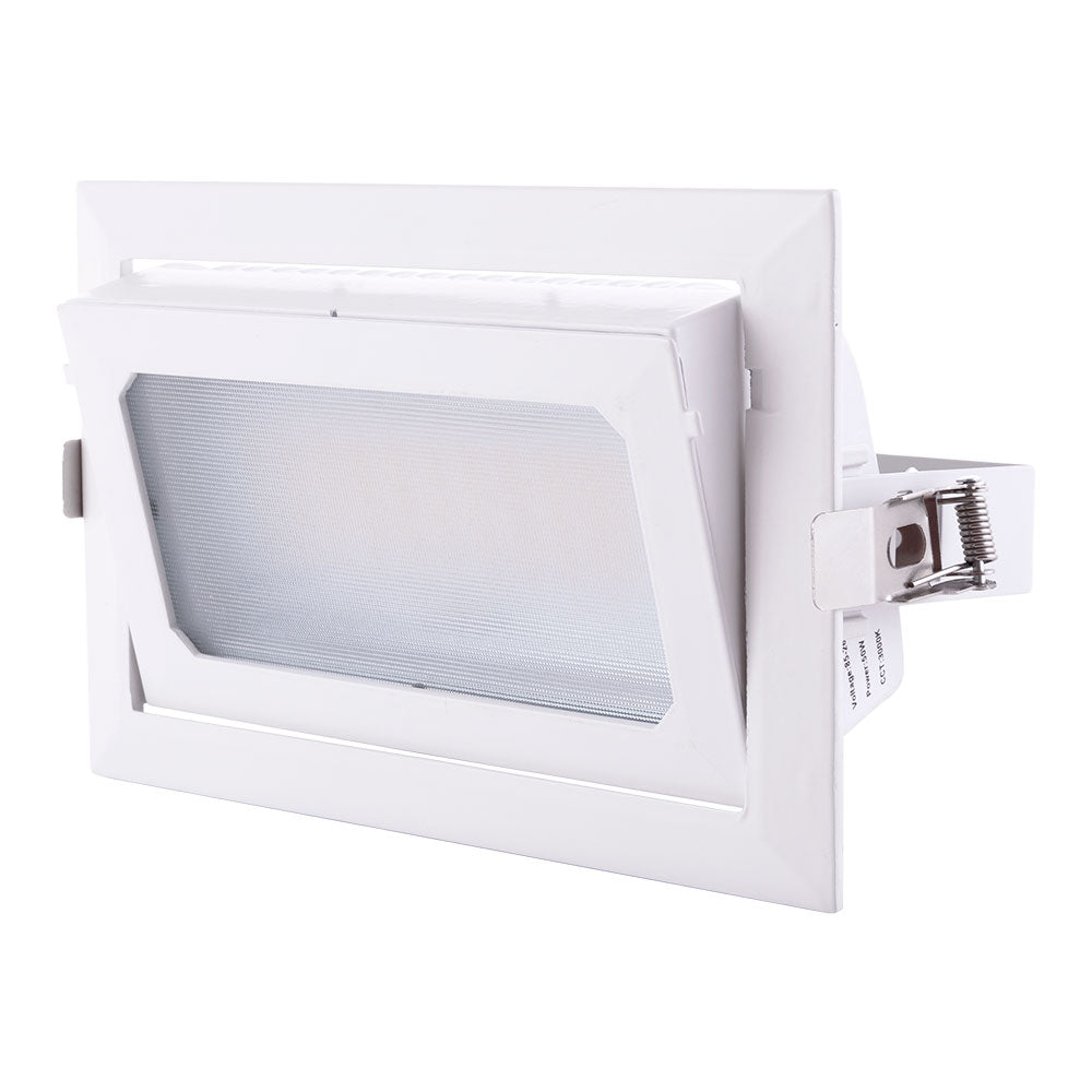 Foco Downlight LED 50W 8000Lm 2700ºK Rectangular Orientable 40.000H [HO-COB-R-OR-50W-WW]