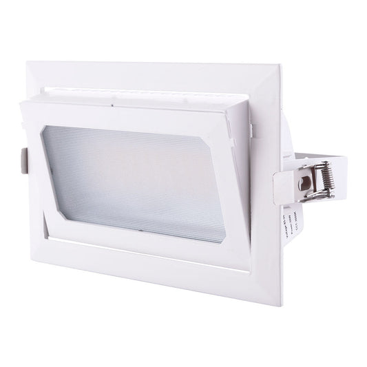 Foco Downlight LED 50W 8000Lm 2700ºK Rectangular Orientable 40.000H [HO-COB-R-OR-50W-WW]
