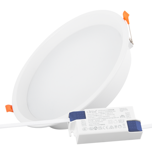 Downlight LED 32W 140Lm/W Driver LIFUD Flicker Free 4000ºK [HO-DL01-LI-32W-W]