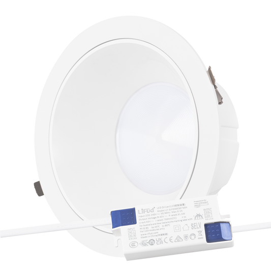 Foco Downlight Circular LED 30W 4200Lm 6000ºK Anti-Deslumbrante UGR19 40.000H