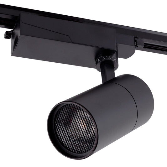Foco de Carril LED  30W 2527Lm CRI90 2700ºK Monofásico 40.000H Antideslumbrante  [HO-FC-30W-AD-B-WW]