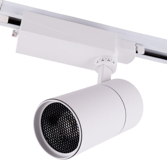 Foco de Carril LED  30W 2527Lm CRI90 2700ºK Monofásico 40.000H Antideslumbrante  [HO-FC-30W-AD-W-WW]