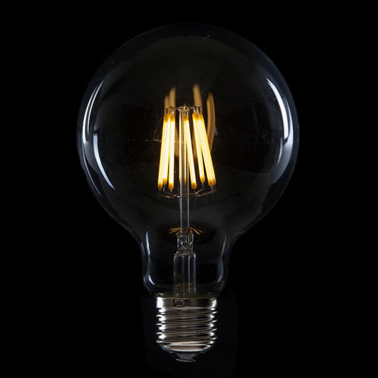 Bombilla LED E27 8W  576Lm 2000ºK Filamento G95 40.000H   [HO-LF-G95-E27-8W-WW]