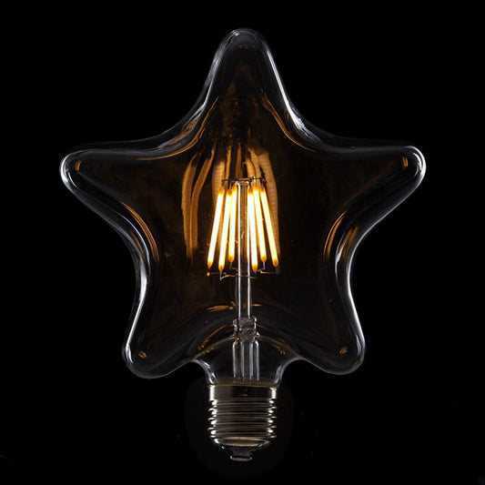 Bombilla LED E27 6W  432Lm 2000ºK Filamento Star 40.000H   [HO-LF-STAR-E27-6W-WW]