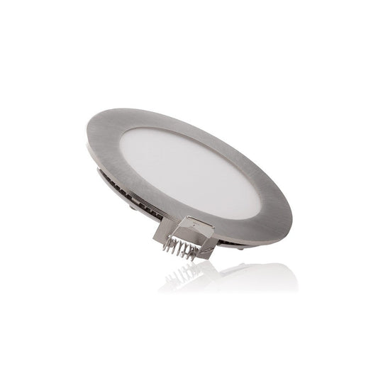 Placa LED 9W 900Lm P.F. 0.99 Níquel Satinado 230V AC [HO-PLCIR9WHPNS-9W-CW]