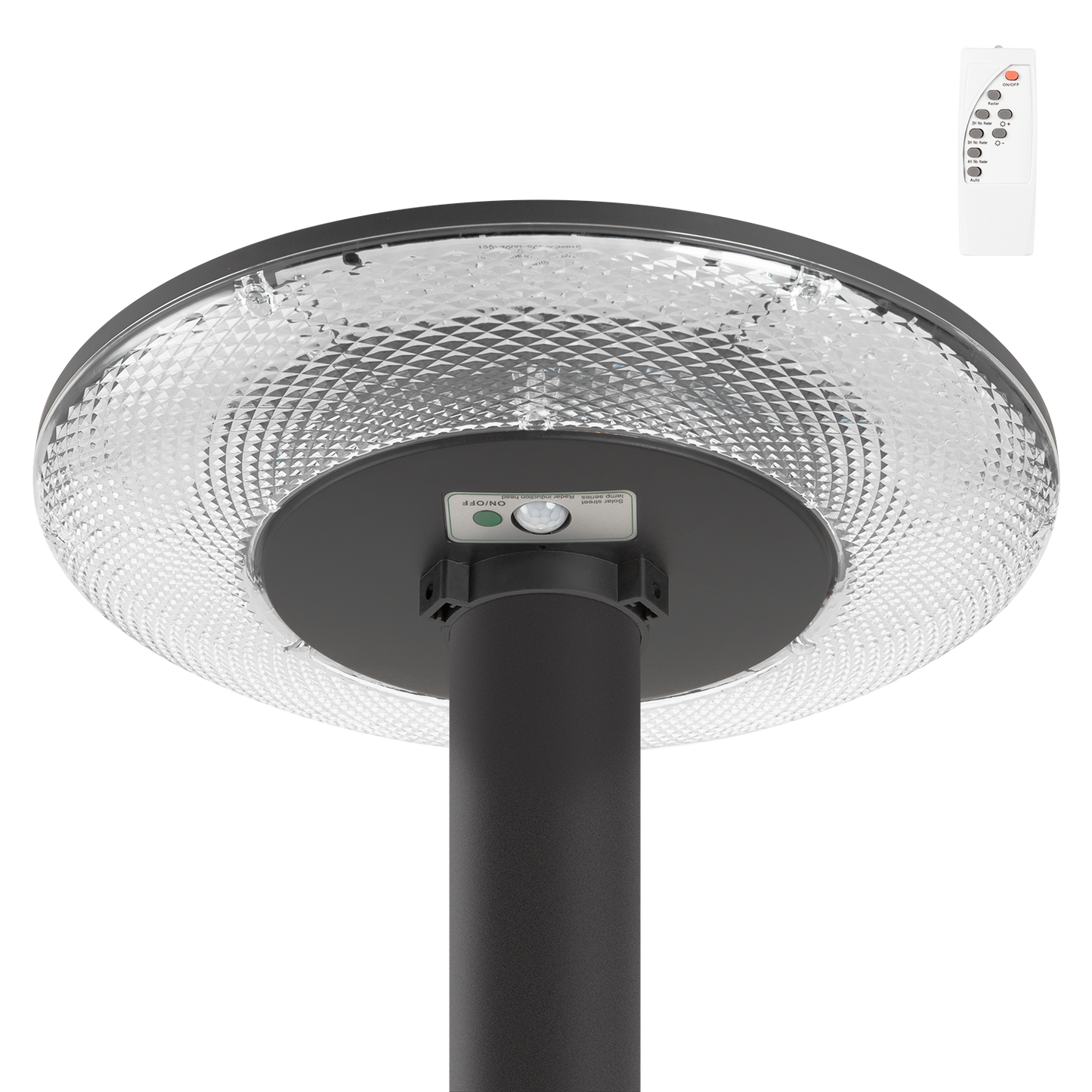 Farola LED Solar 100W Sensor Control Remoto Blanco Frío