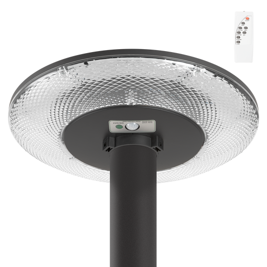 Farola LED Solar 100W Sensor Control Remoto Blanco Cálido