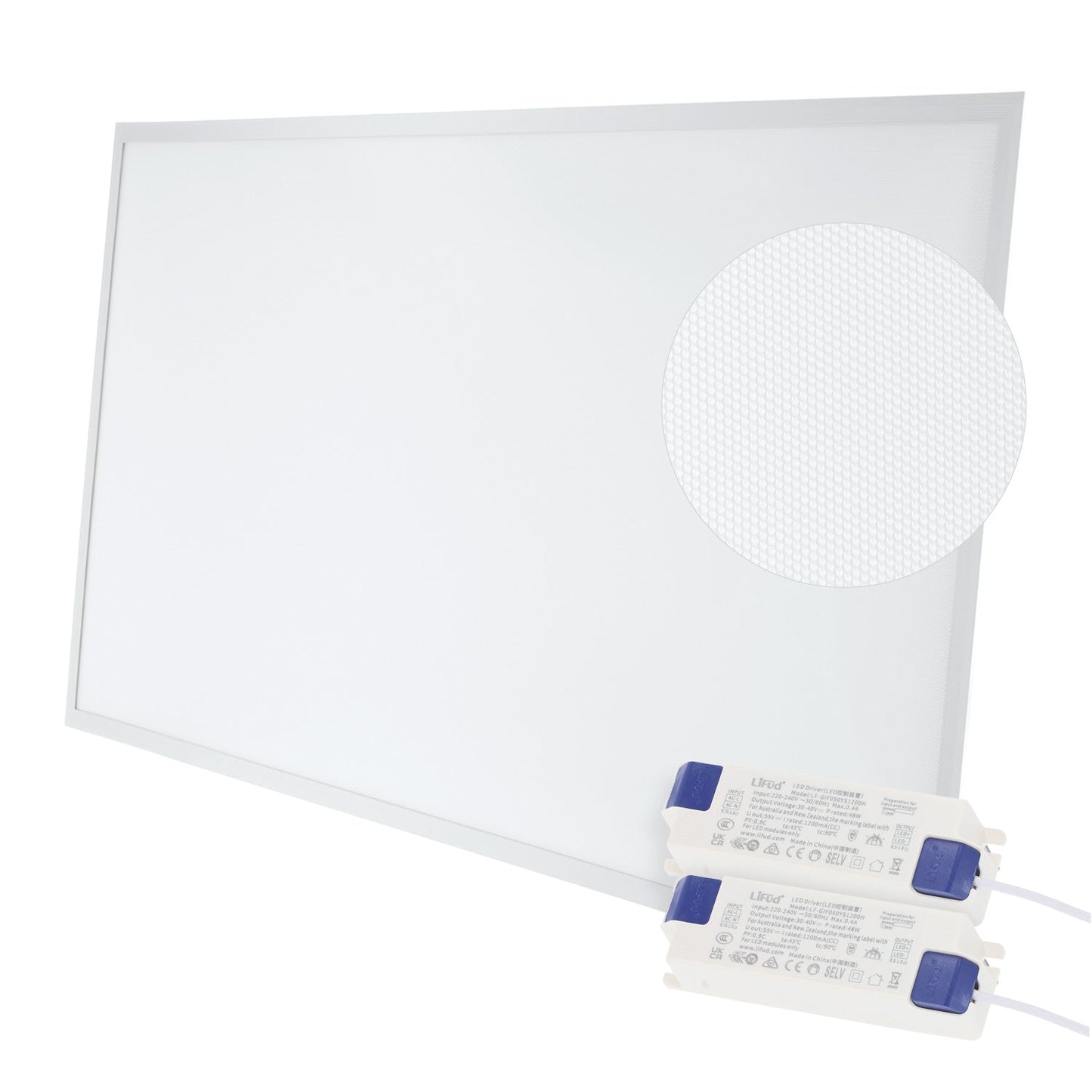 Panel LED 100W 10000Lm 6000ºK 120X60Cm   40.000H Driver Lifud UGR17  [HOPBD60120LIUGR17-CW]