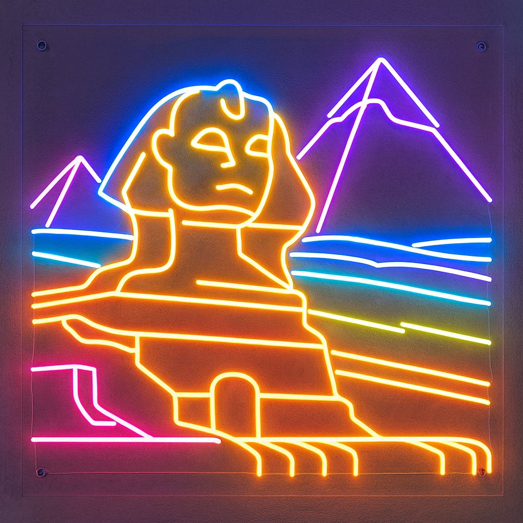 Obras de arte en neon metacrilato y neón led con medidas aproximadamente 60x60cm alimentación 12v