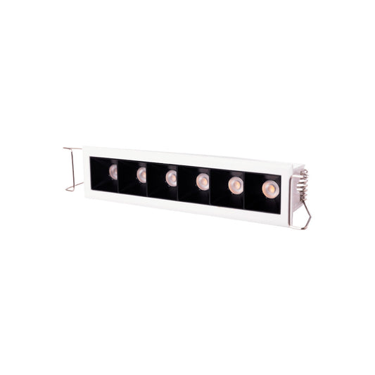 Foco Downlight LED 8W 575Lm 2700ºK Rectangular PRO SMD3030 50.000H [JW-8W-M-WW]