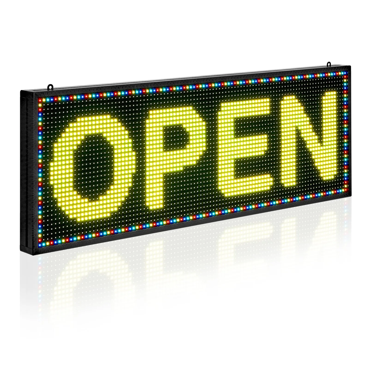 Letrero LED Programable 99 x 35 cm Panel Digital Flexible Desplazable a Todo Color Tablero de Visualización con Patrón de Texto Personalizado Control de Aplicación Bluetooth para Publicidad