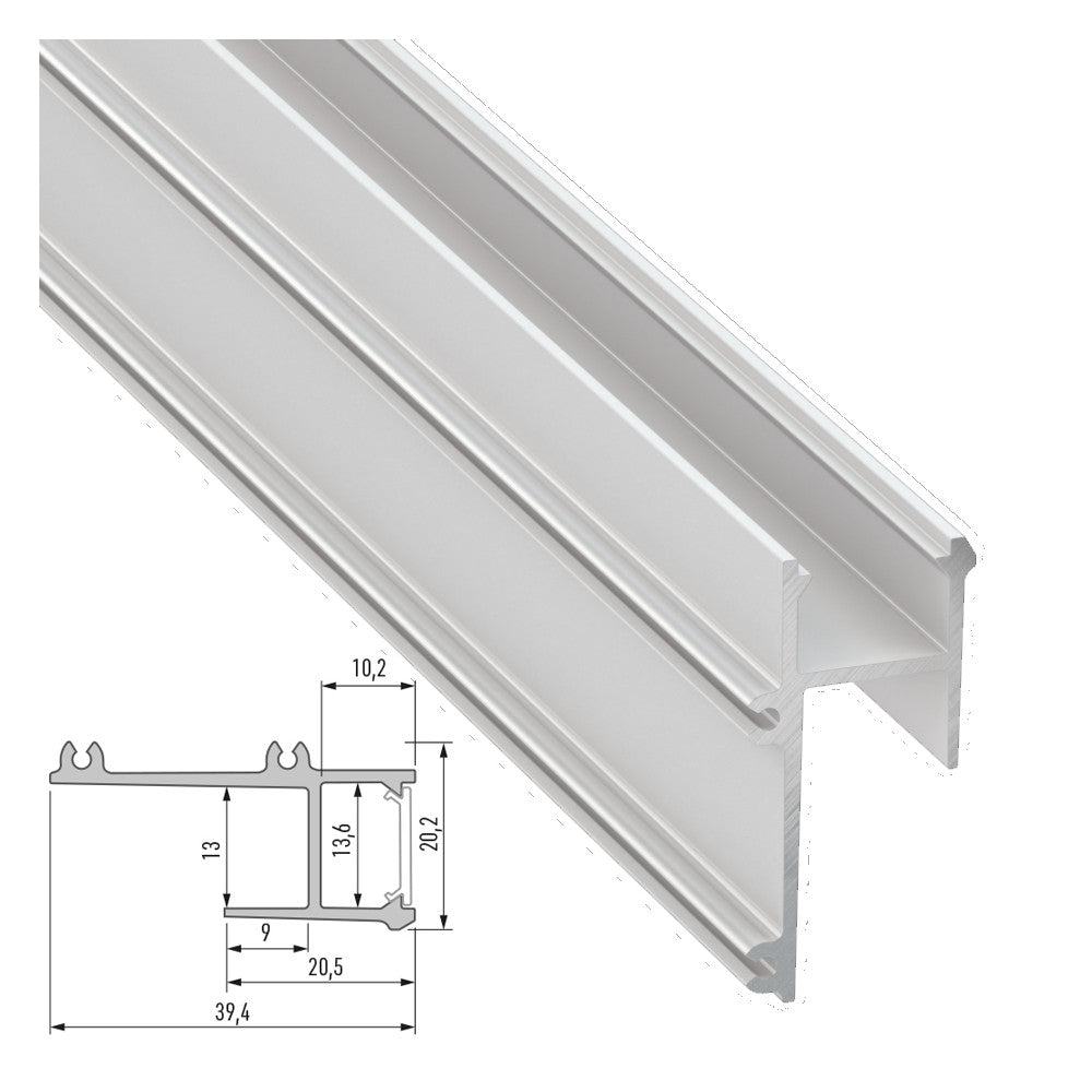 Perfíl Aluminio  APA12 2,02M