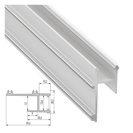 Perfíl Aluminio  APA12 2,02M