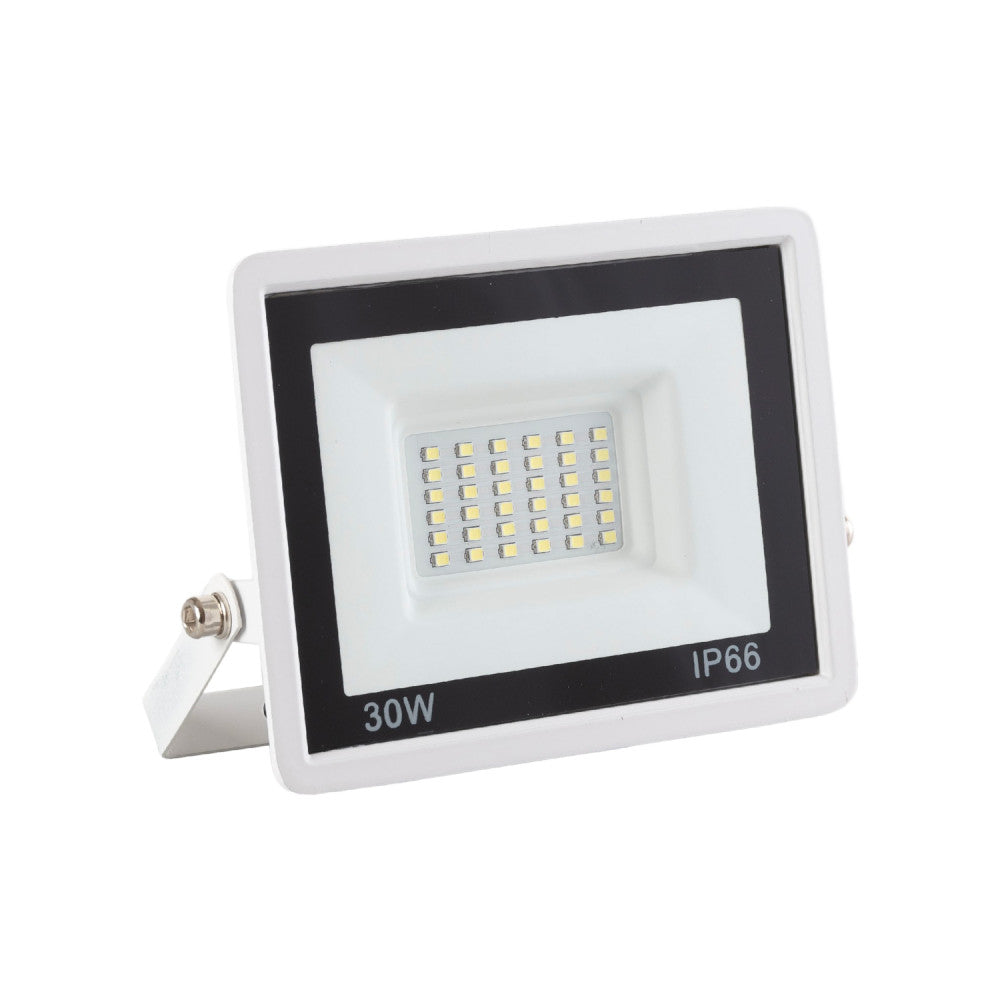 Foco Proyector LED 30W 2.400Lm 6000ºK IP66 Regulable 60,000H Acabado Blanco [LM-6004-W-CW]