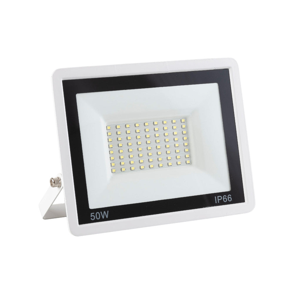 Foco Proyector LED 50W 4.000Lm 6000ºK IP66 Regulable 60,000H Acabado Blanco [LM-6007-W-CW]