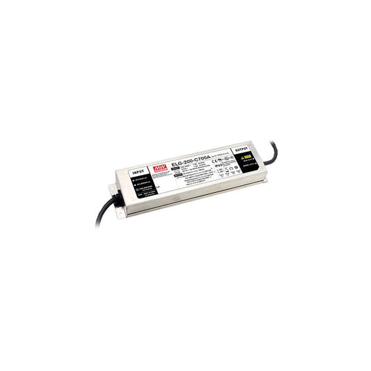 XLG-200-L-AB IP67 Driver MEANWELL Potencia Constante Entrada:100-305VAC Salida:142-285VDC Corriente 700-1050mA 200W  Potenciomet