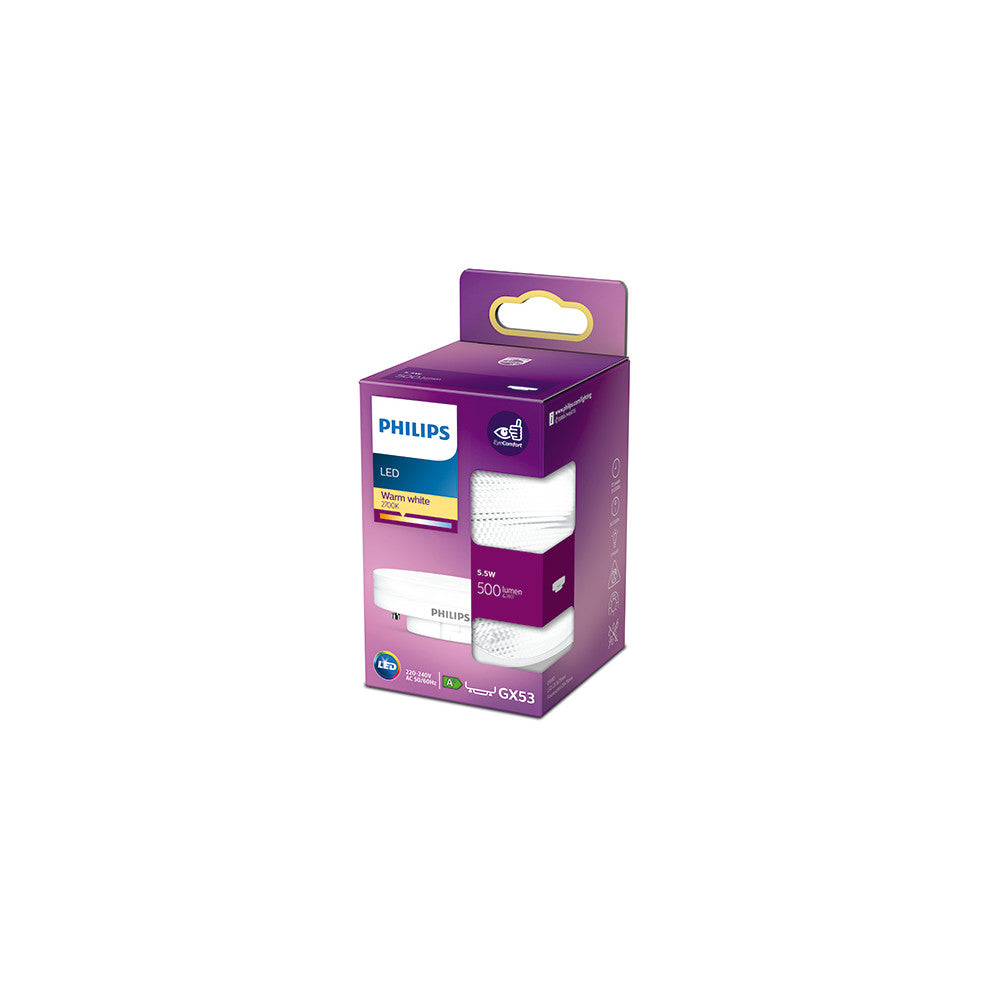 Bombilla LED Philips GX53 SRT4   5.5W 500Lm 2700K  [PH-8718699773717]