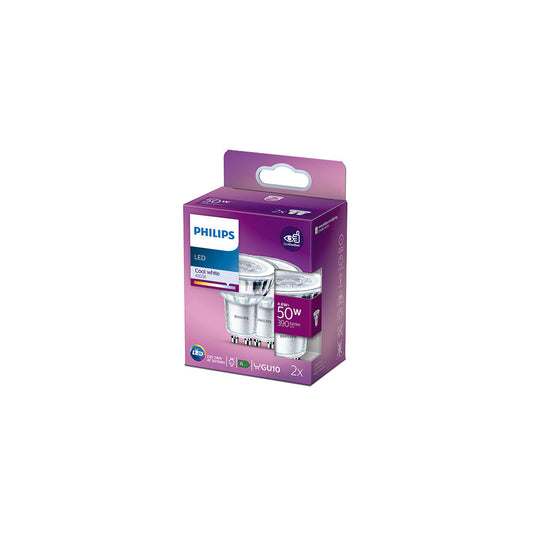 Pack 2 Bombilla LED Philips GU10 36D  4.6W 355Lm 4000K  [PH-8718699776299]