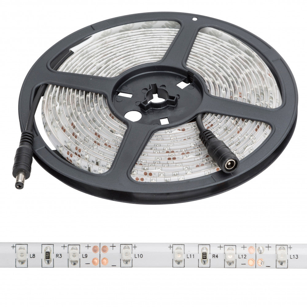 Tira de 300 LEDs 24W 1.200Lm CRI85 6000ºK SMD3528 12VDC IP65 x5M 40.000H [PL219002W]-Blanco