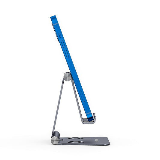 ÷ Aisens - soporte de sobremesa tama?o m ajustable (2 pivotes) para movil / tablet, gris