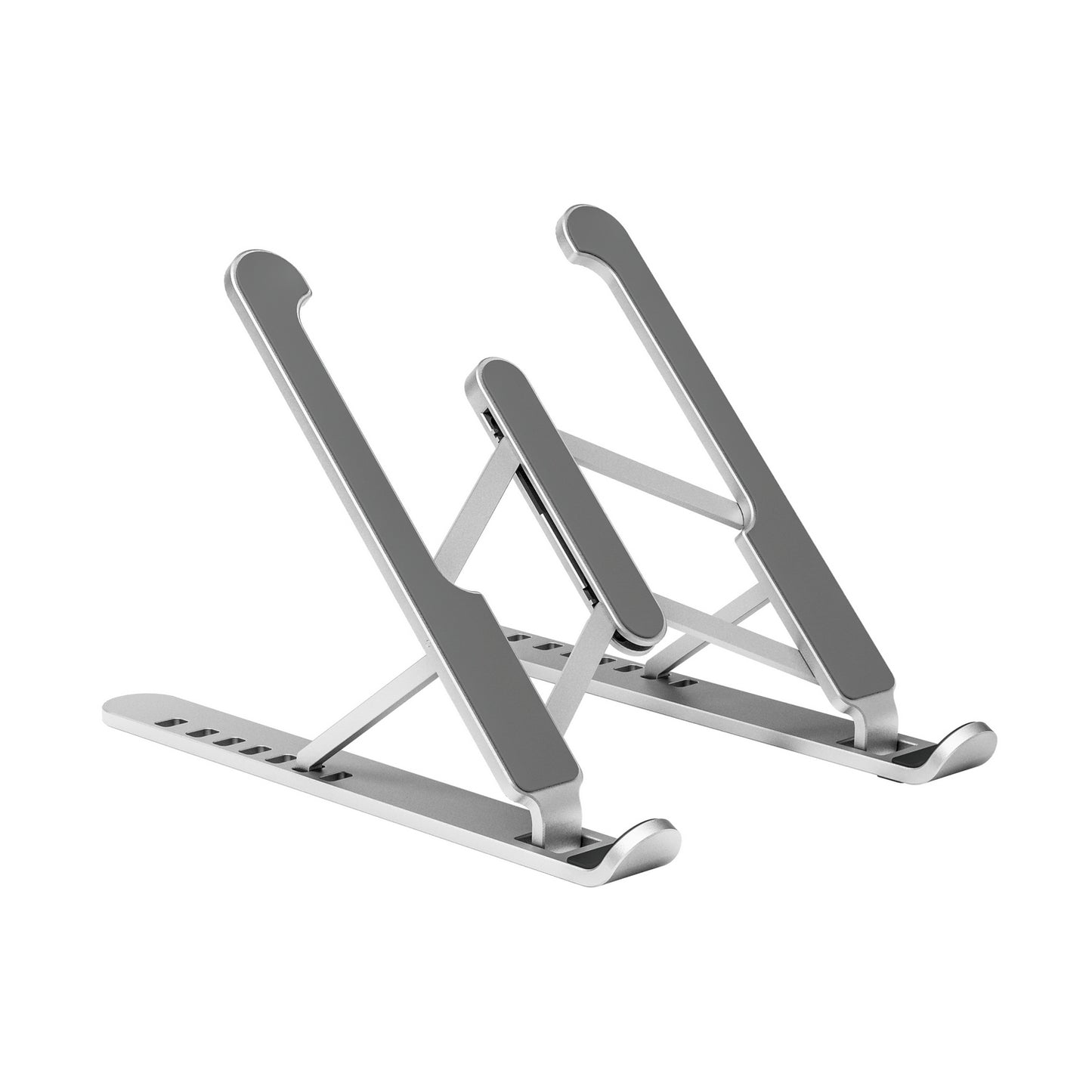 ÷ Aisens soporte de sobremesa ajustable para portatil / tablet, plata