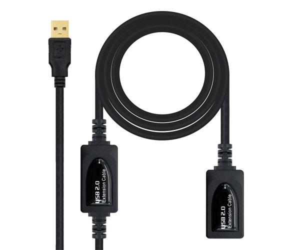 Cable USB amplificador activo USB 2.0 M/H 15 metros / Nanocable 10.01.0213