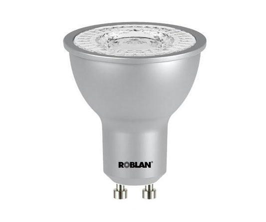 Bombilla LED dicroica Roblan gu10 / 7w / luz frio / 4100k / 550lm / 220-250v ECOSKYF100