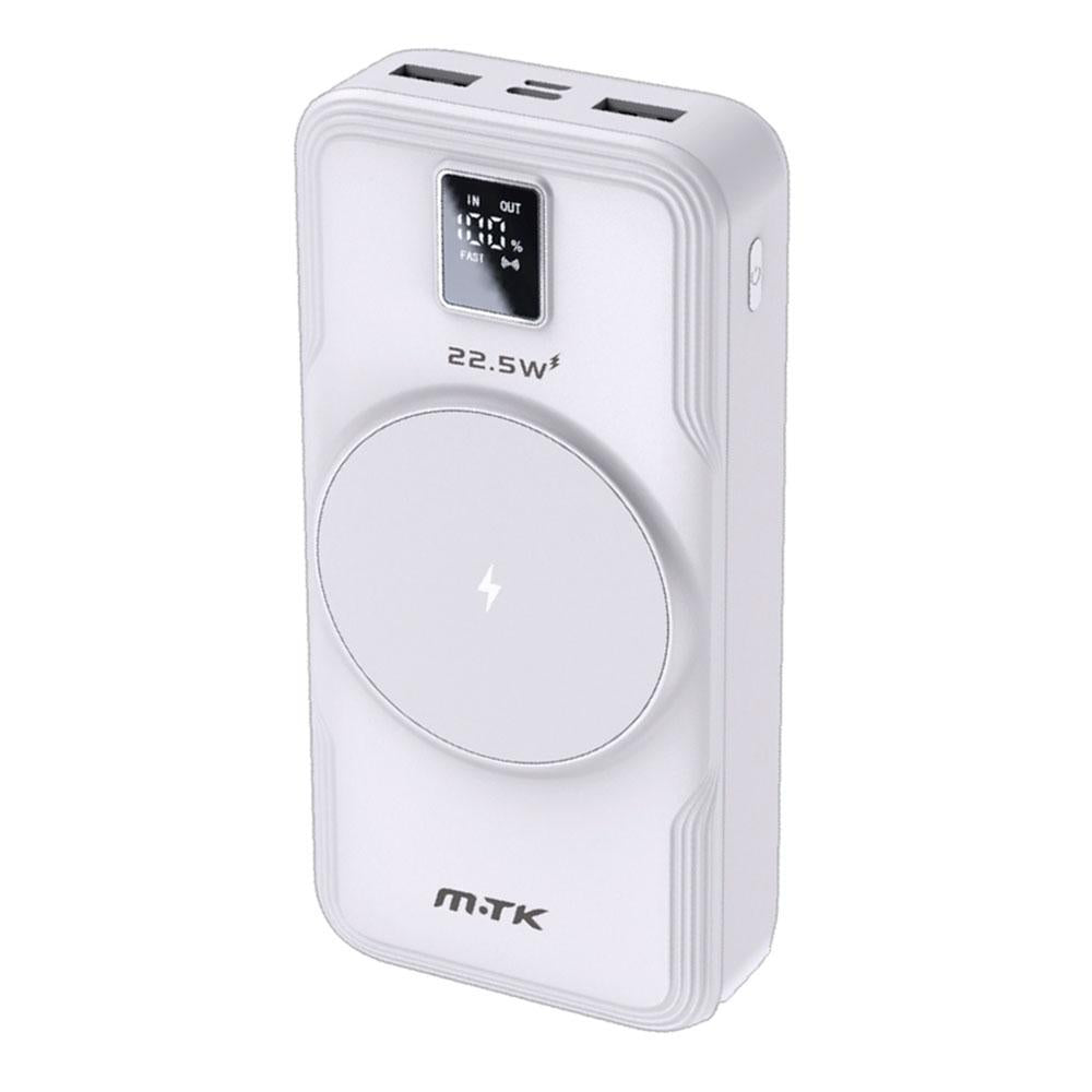 PowerBank TD2127 Type-C / 20000 mah / 1xType-c / Carga inalambrica QI 15w / Usb / QC 22.5w / Blanco / MTK  0251271