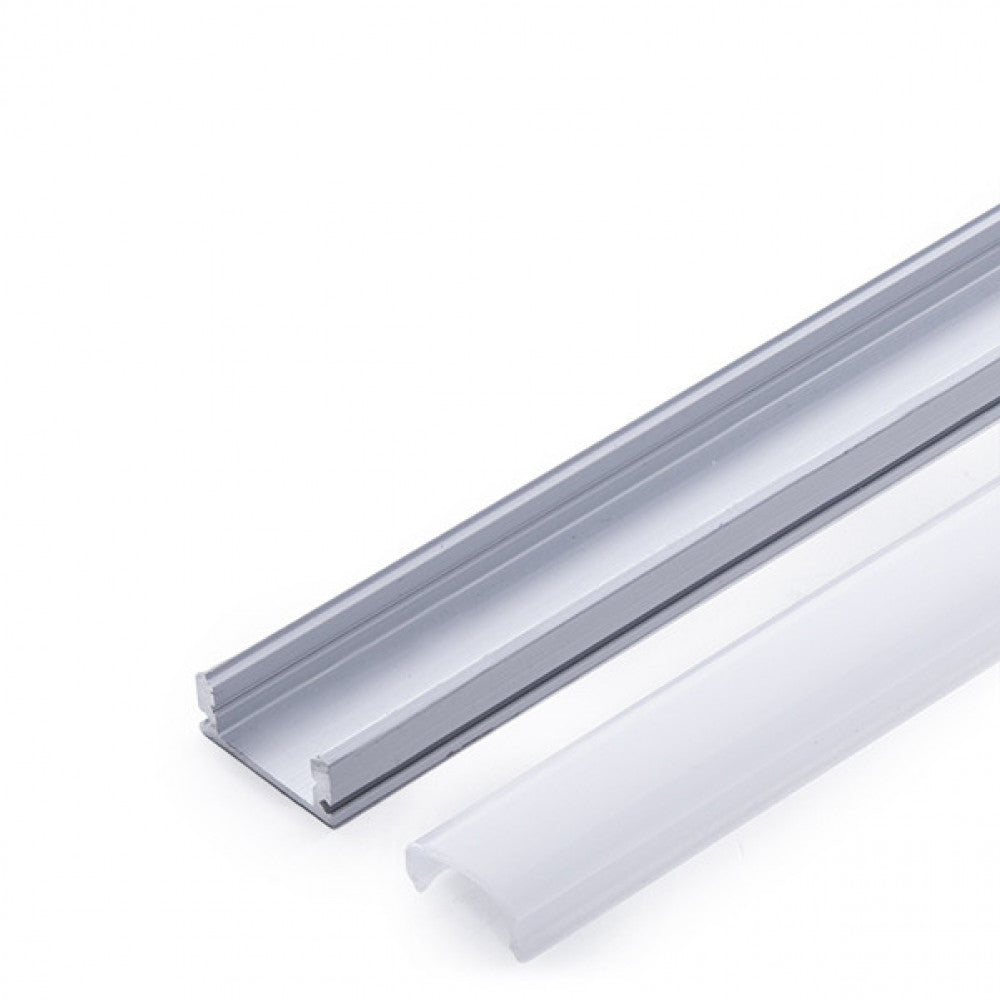 Perfíl Aluminio para Tira LED - Difusor Opal x 1M