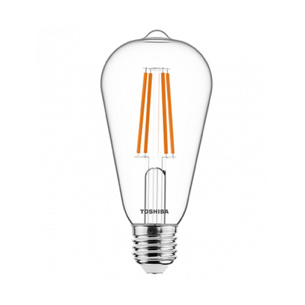 Bombilla LED TOSHIBA  E27 ST64 7W 806Lm Blanco Cálido [TO-DELS-STW400767AE11]