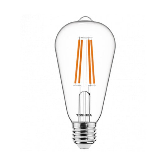 Bombilla LED TOSHIBA  E27 ST64 7W 806Lm Blanco Cálido [TO-DELS-STW400767AE11]