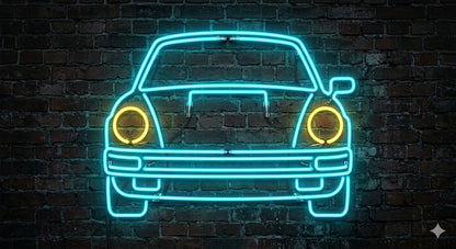 Letrero Luminoso de Neón LED, Diseño inspirado encoches clasicos
