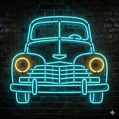 Letrero Luminoso de Neón LED, Diseño inspirado en el Clásico Escarabajo