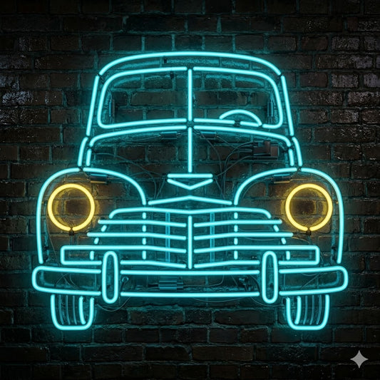 Letrero Luminoso de Neón LED, Diseño inspirado en el Clásico Escarabajo