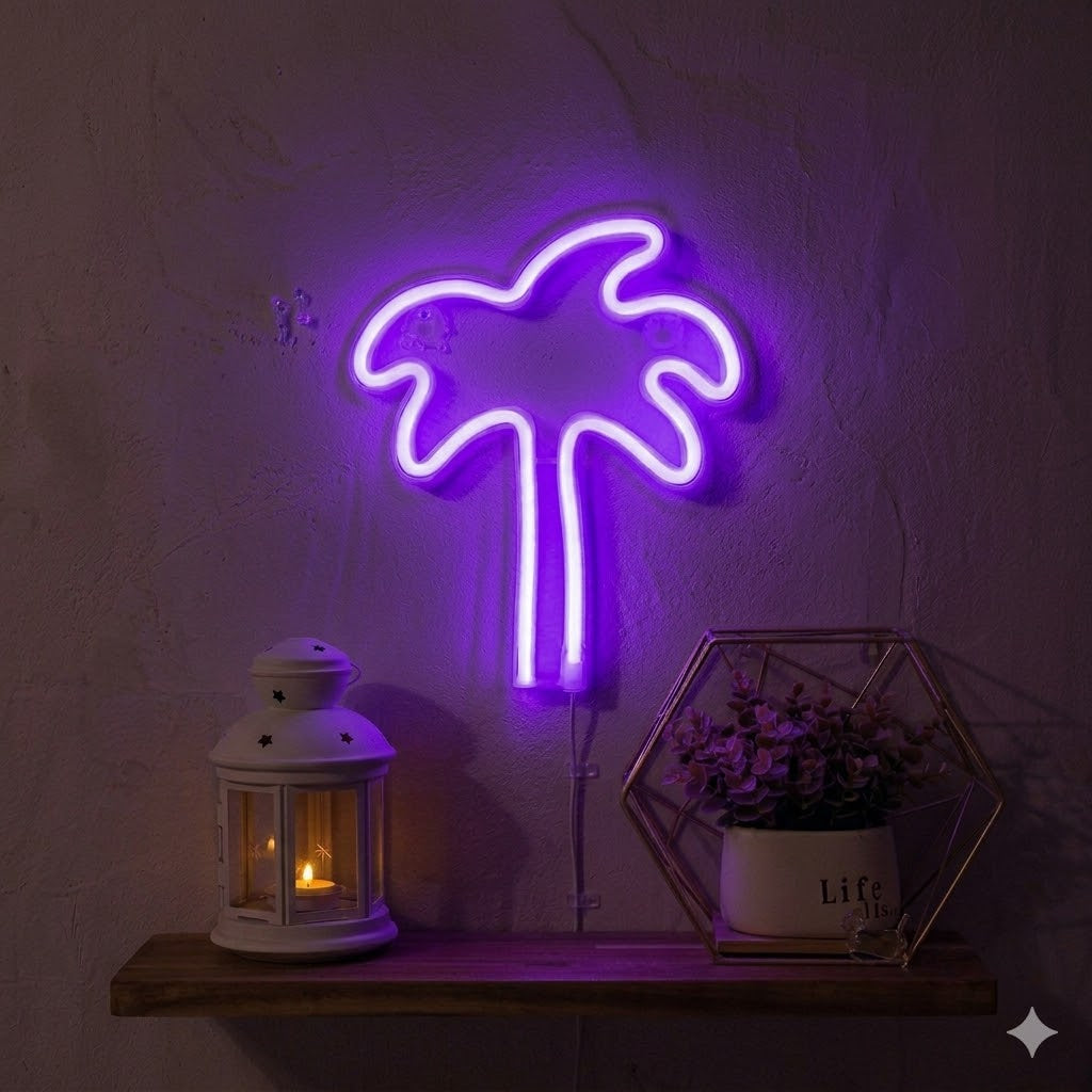 Letrero Neón LED Palmera – Luz Decorativa 12V
