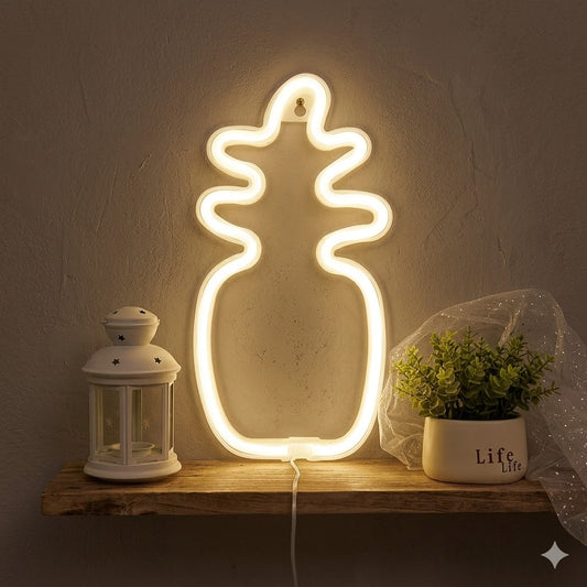 Letrero Neón LED Piña – Luz Decorativa 12V