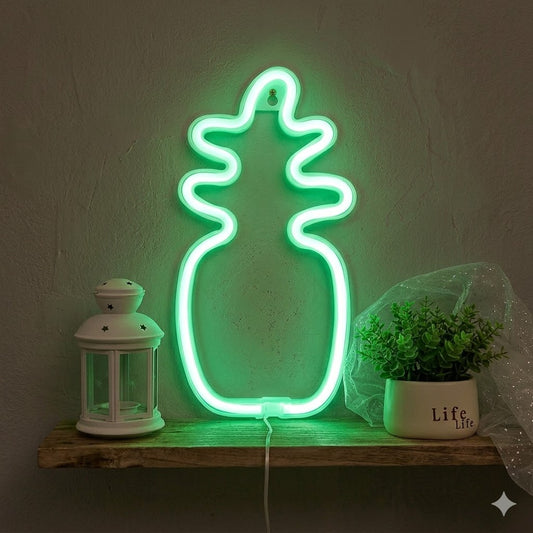 Letrero Neón LED Piña – Luz Decorativa 12V