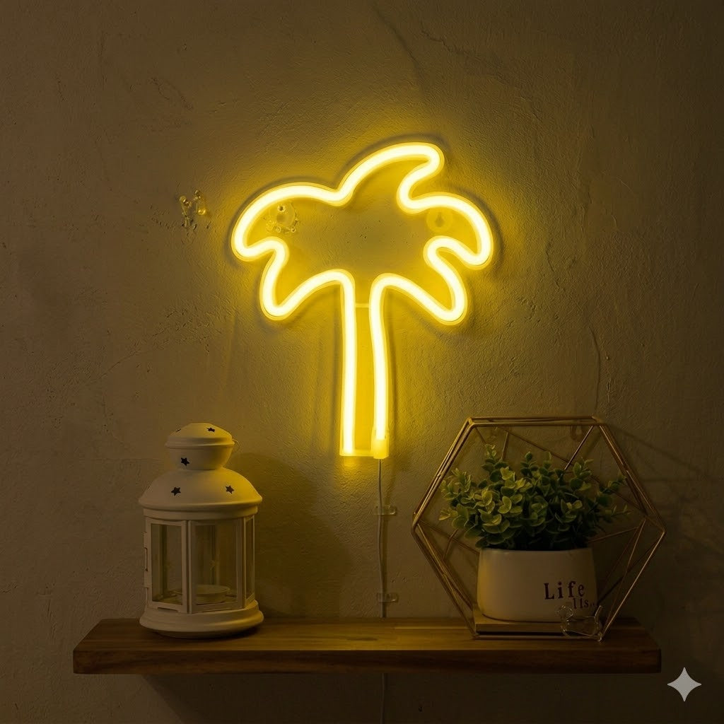 Letrero Neón LED Palmera – Luz Decorativa 12V