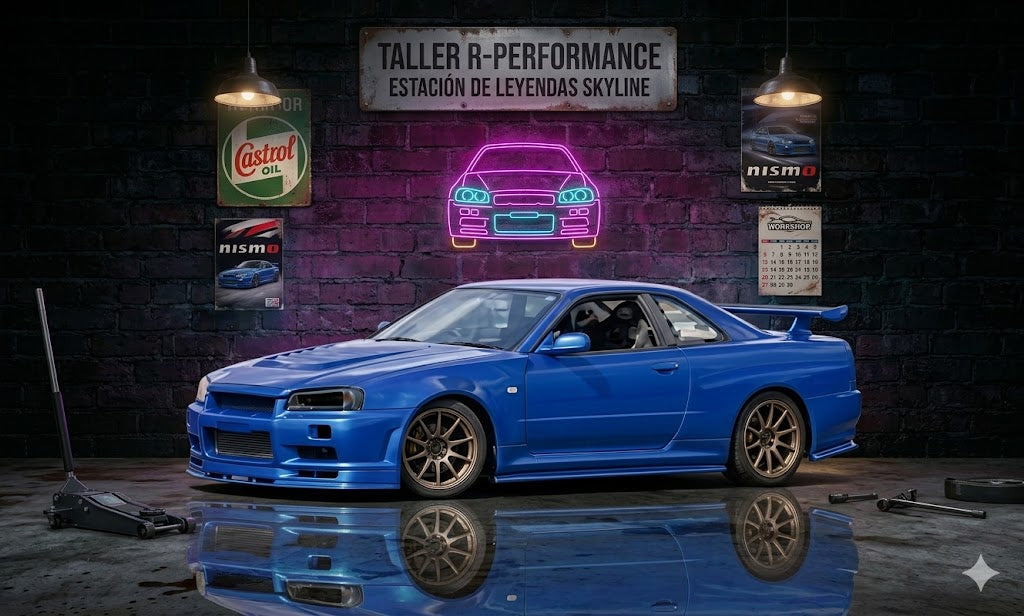 Letrero Luminoso de Neón LED, Diseño inspirado en coches clasicos