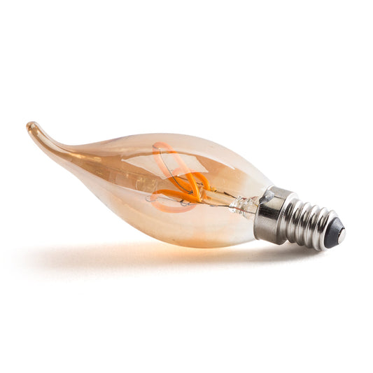 Bombilla LED E14 4W 380Lm 2000ºK Filamento 40.000H [WR-C35T-4W-R]